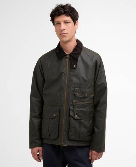Re-Engineered Blackett Spey Waxed Jacket Archive Olive