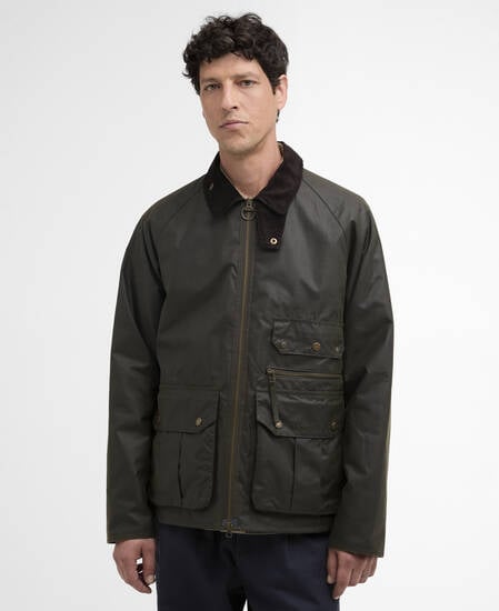 Re-Engineered Blackett Spey Waxed Jacket Archive Olive