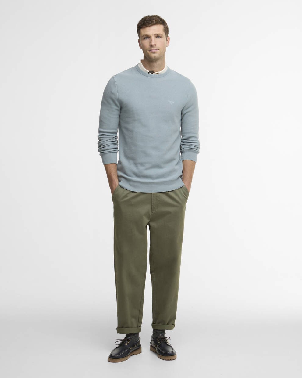 Essential Honeycomb Crew Neck Sweater