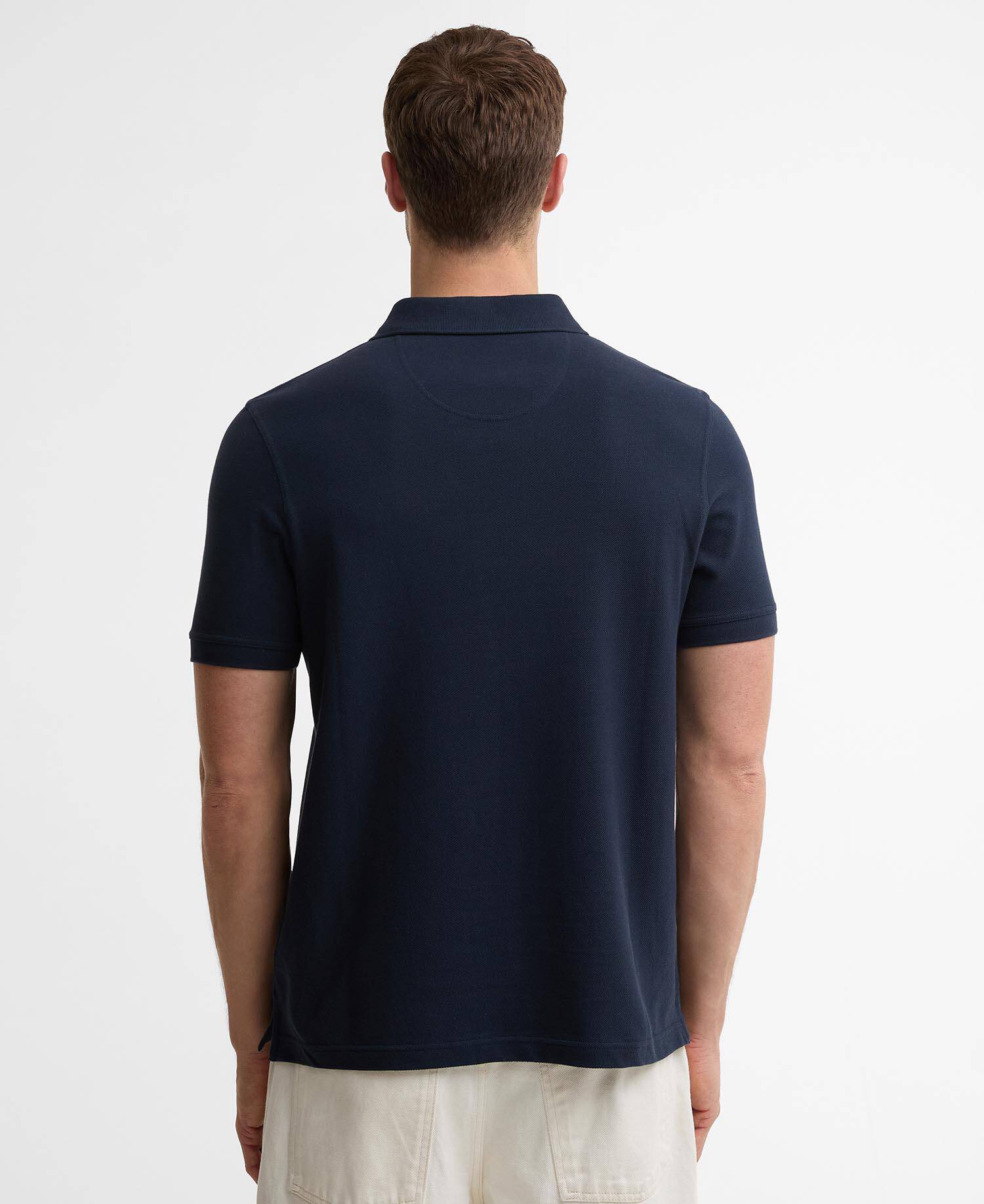 Tartan Pique Polo Shirt Navy/Classic image number 2
