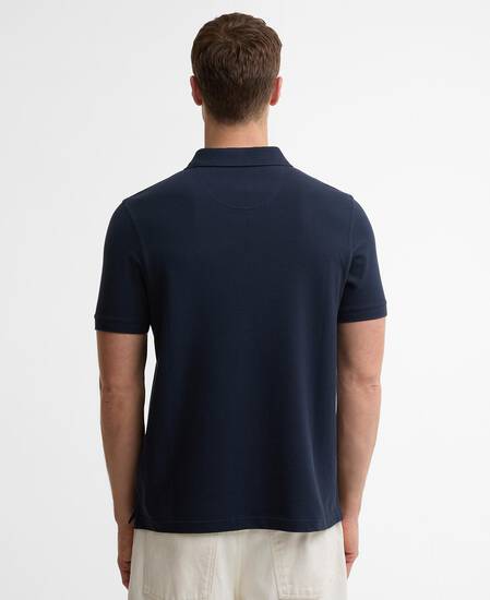 Tartan Pique Polo Shirt Navy/Classic