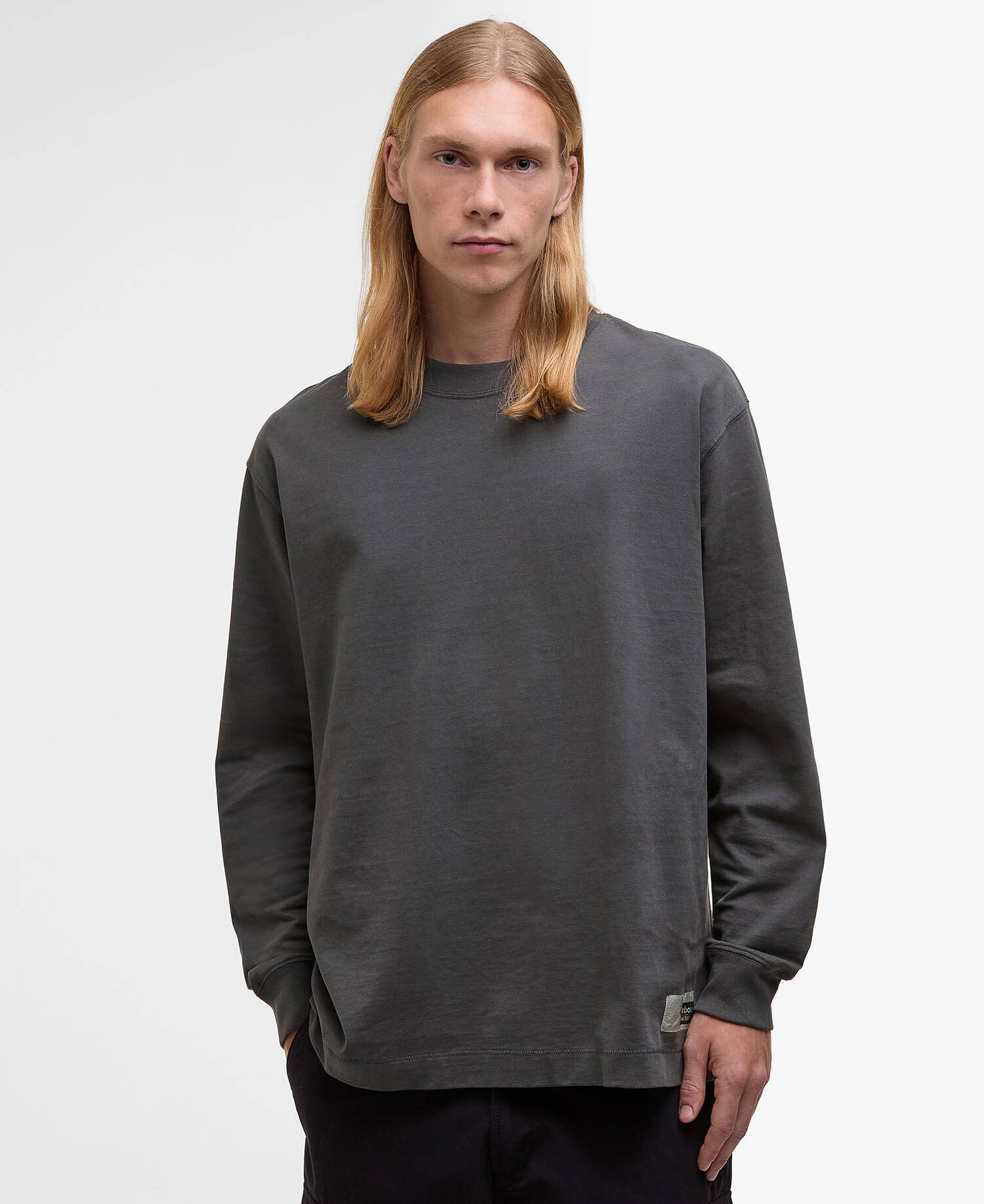 Barbour x Kaptain Sunshine Long-Sleeved T-Shirt Iron image number 0