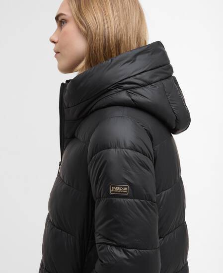 Olivios Longline Puffer Jacket Black