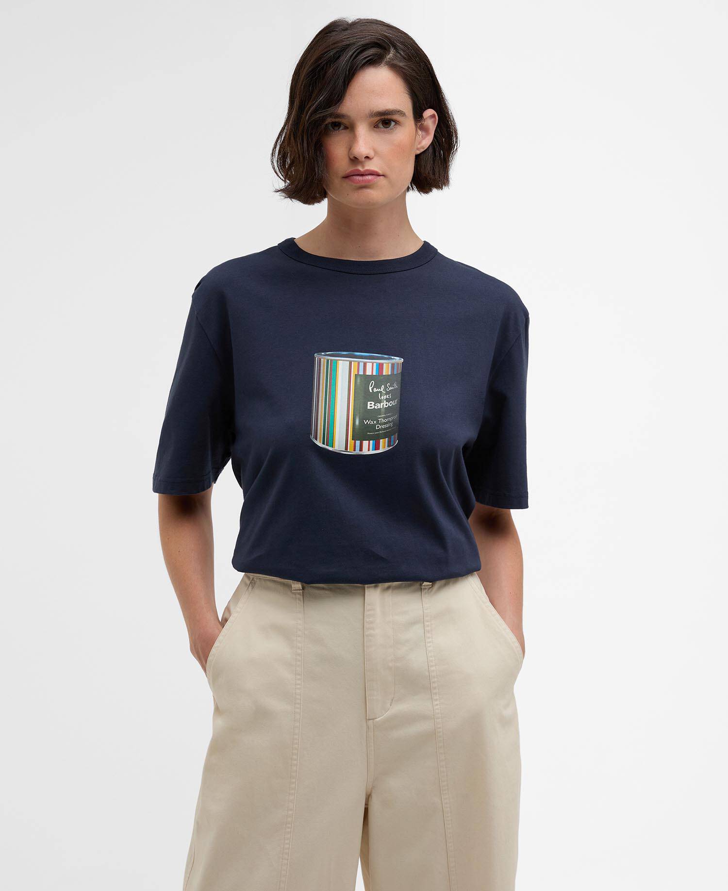 Paul Smith loves Barbour Wax Can Graphic T-Shirt image number 2