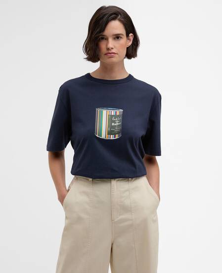 Paul Smith loves Barbour Wax Can Graphic T-Shirt Champion Blue