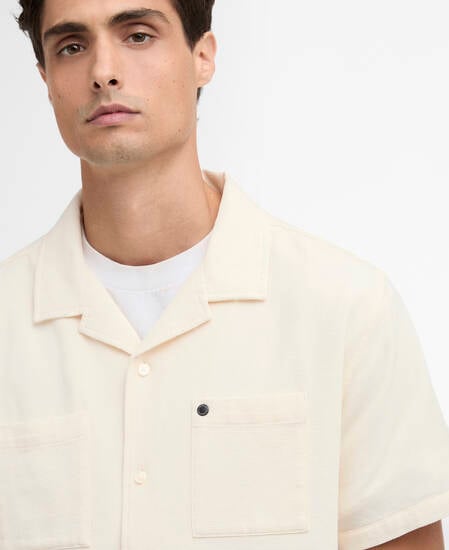 Kurzarmhemd Wayback Waffle Whisper White