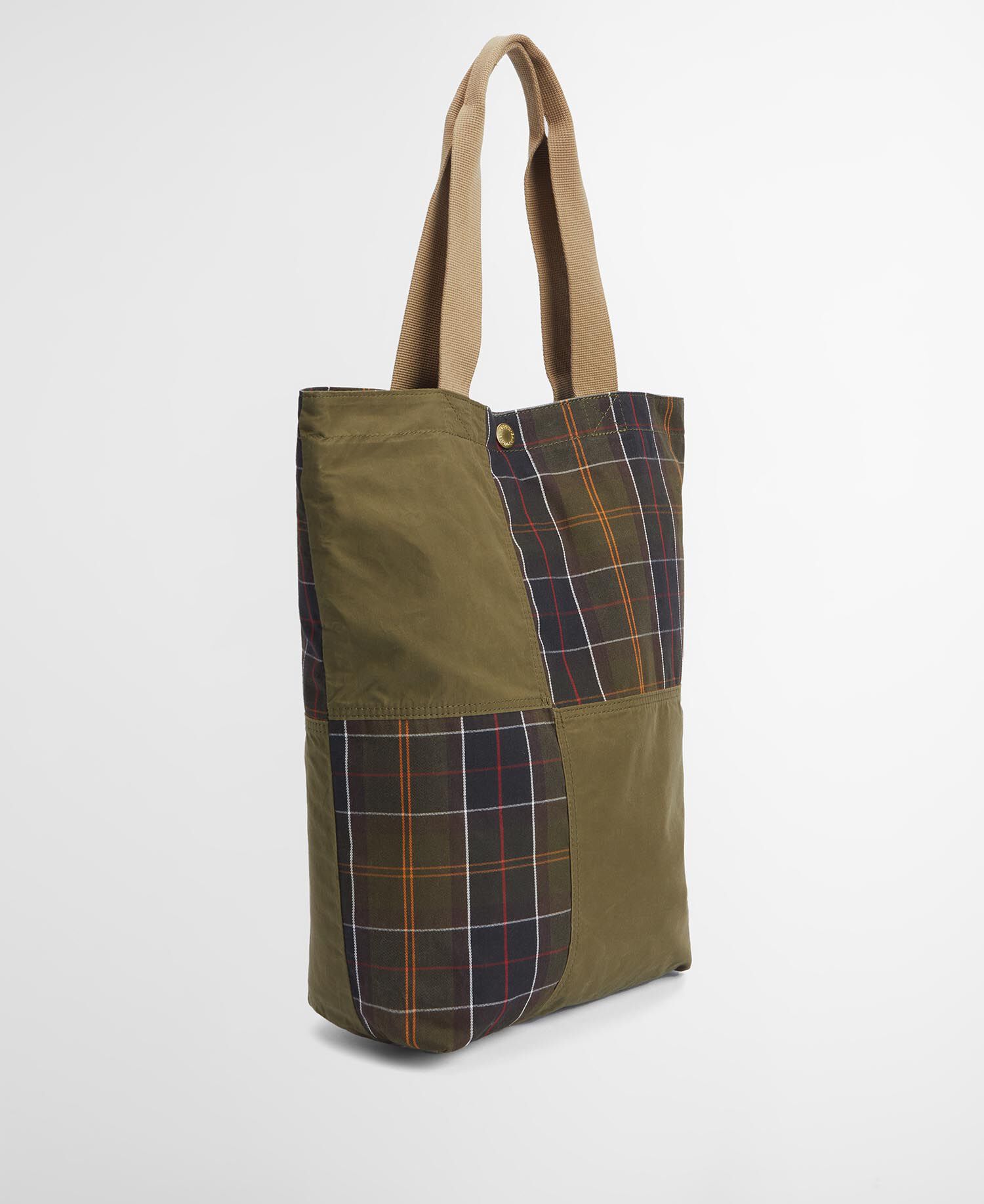 Transport Patchwork Tote Bag Dusky Green