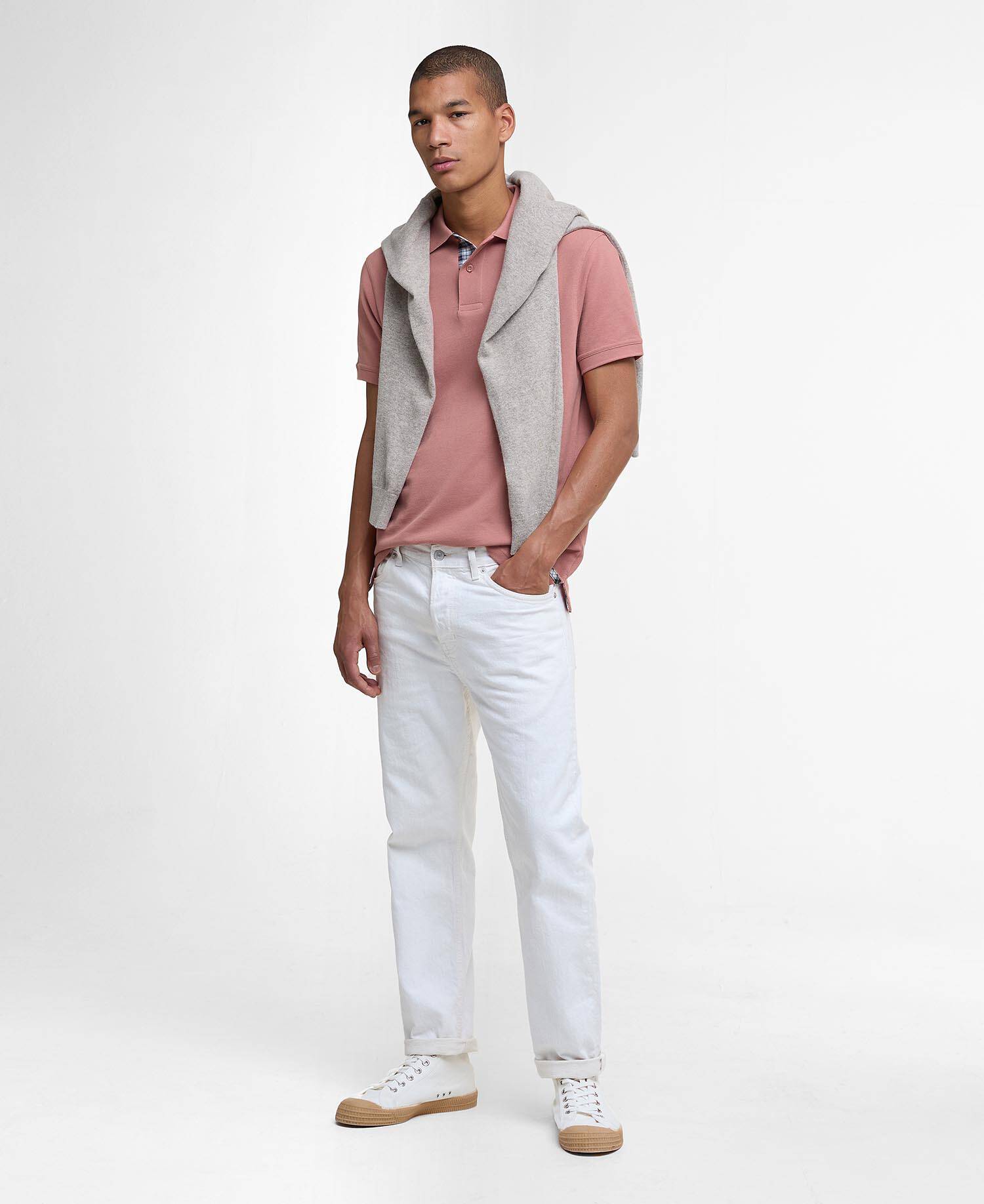 Tartan Pique Polo Shirt image number 1