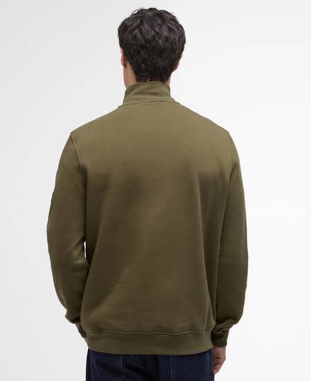 Rufforth Quarter-Zip Sweatshirt Light Sage