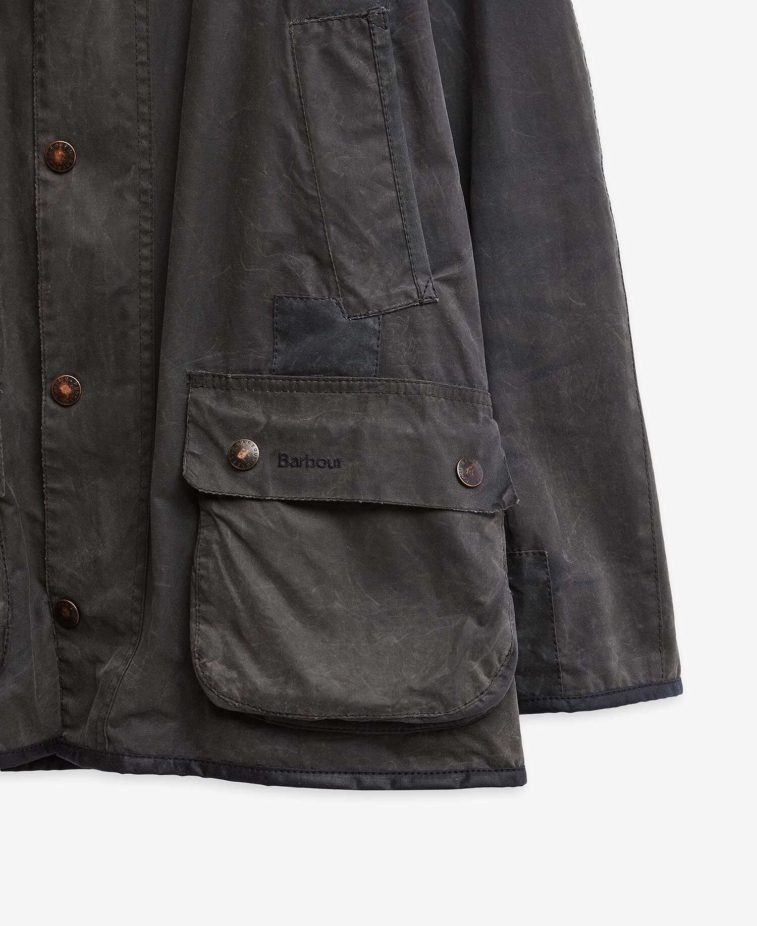 Barbour Re-Loved Ashby Waxed JacketM - Size M Navy