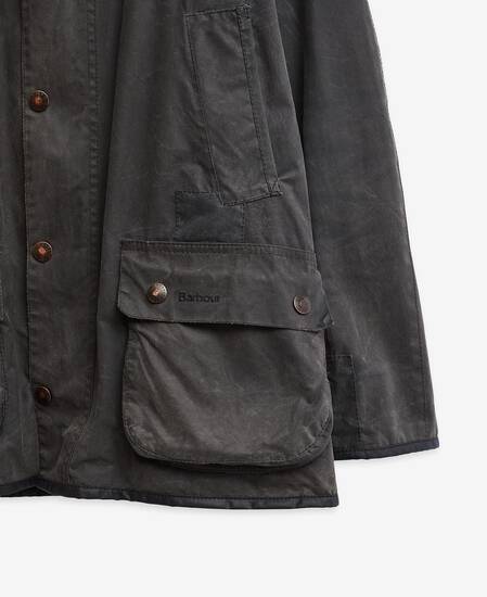 Barbour Re-Loved Ashby Waxed JacketM - Size M Navy