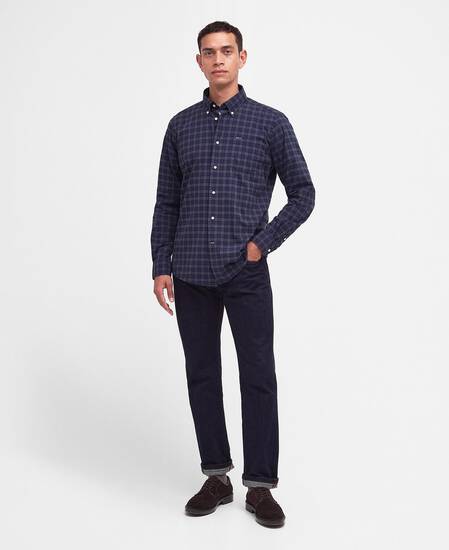 Lomond Tailored Long-Sleeved Shirt Midnight Tartan