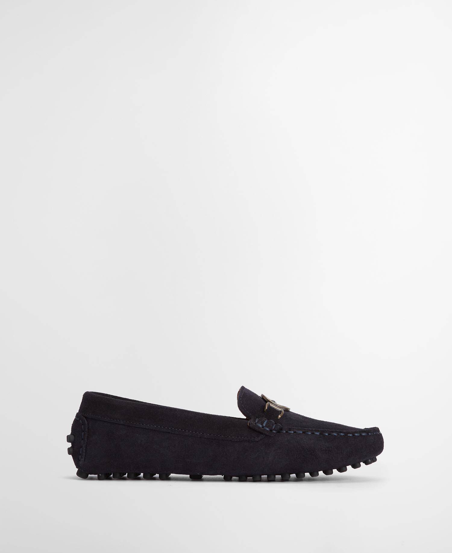 Laire Driving Shoes Navy Suede image number 0