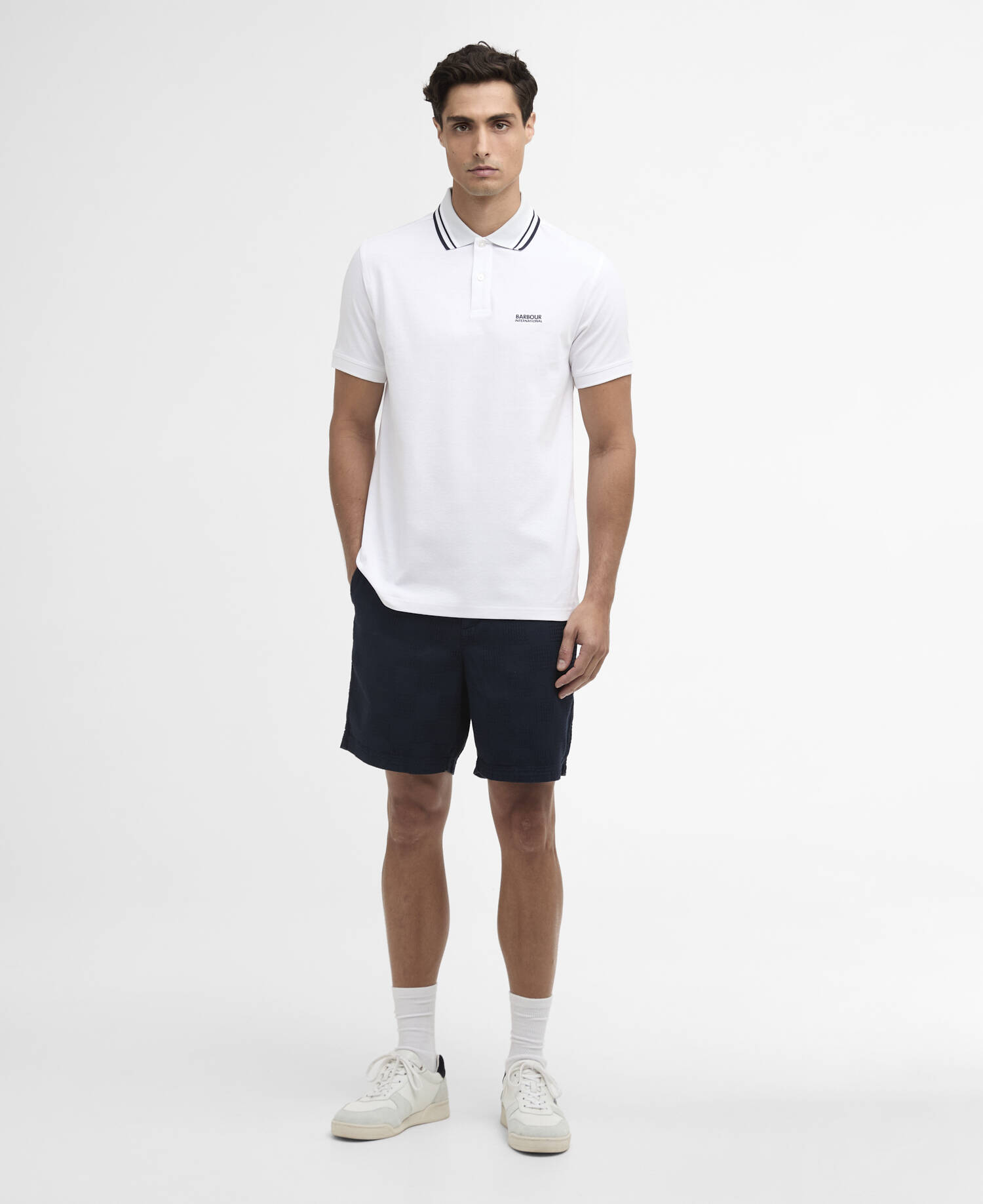 Poloshirt Burnwood Tipped White image number 1