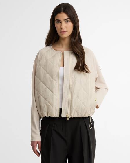 Seren Quilted Sweat Oyster