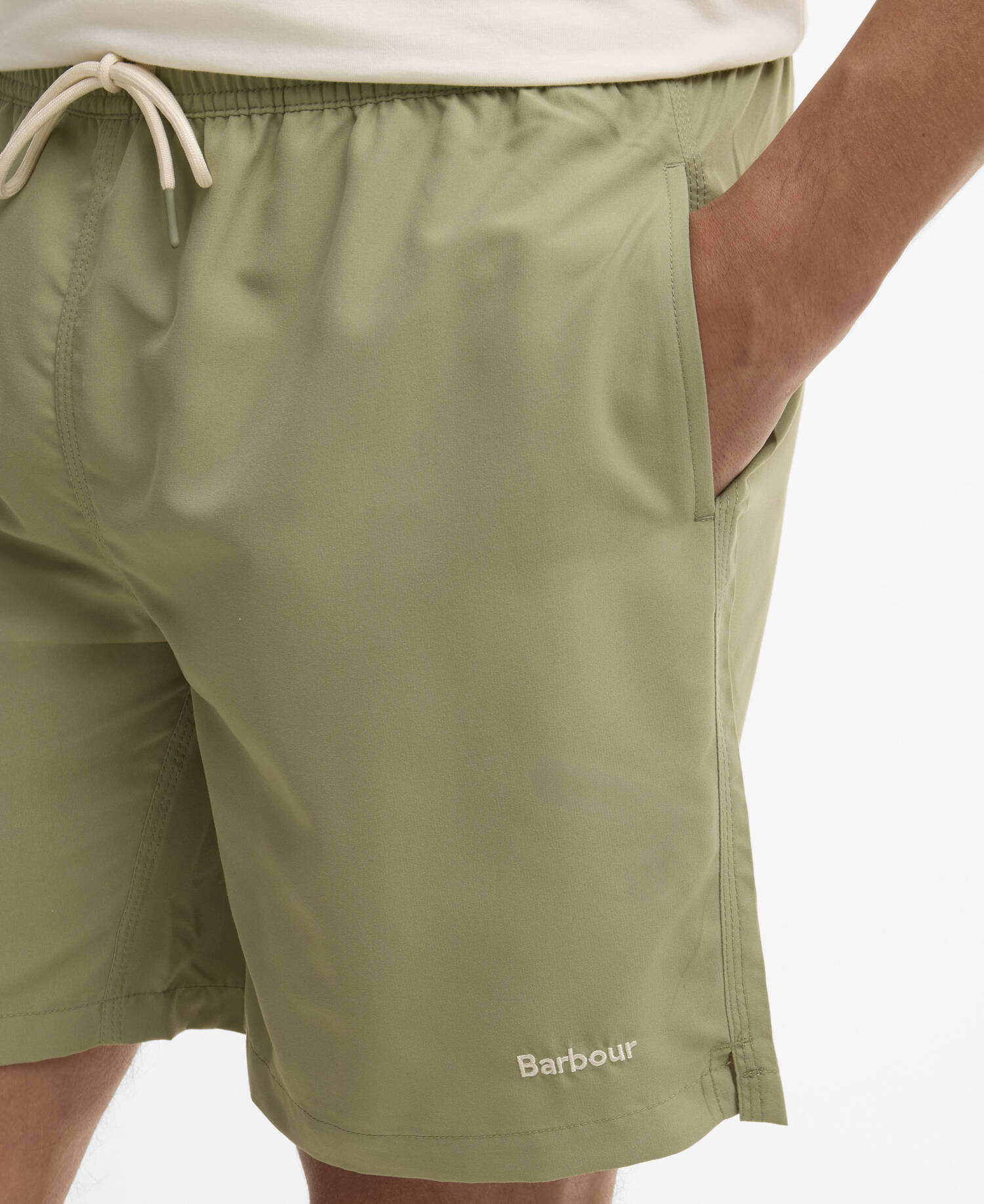 Staple Logo 7" Swim Shorts Laurel Green image number 3