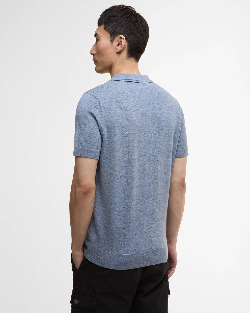 Maverick Mouline Knitted Polo Shirt