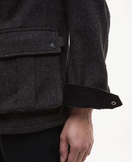 Duke Wool Jacket Charcoal Marl