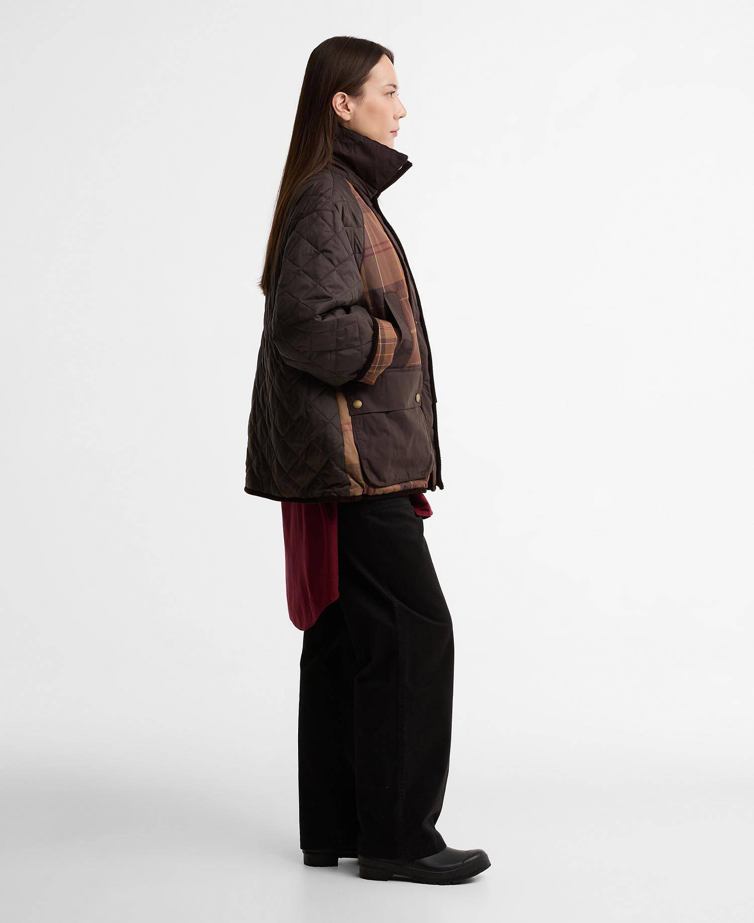 Barbour x Feng Chen Wang Fendale Quilted Jacket Rustic image number 4