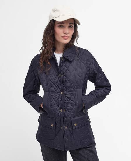 Summer Beadnell Quilted Jacket Classic Navy