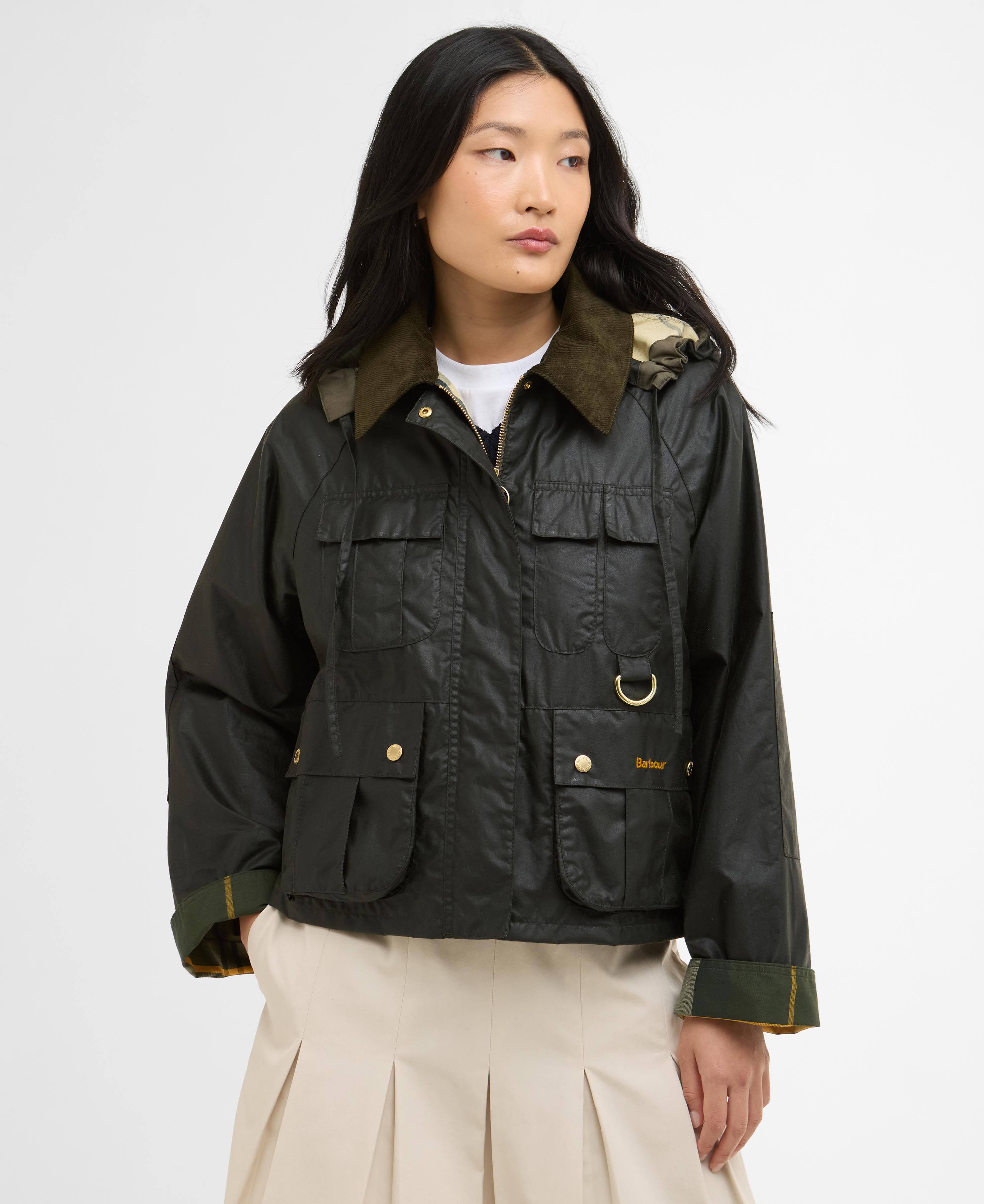 Liza Waxed Jacket Fern/Ancient