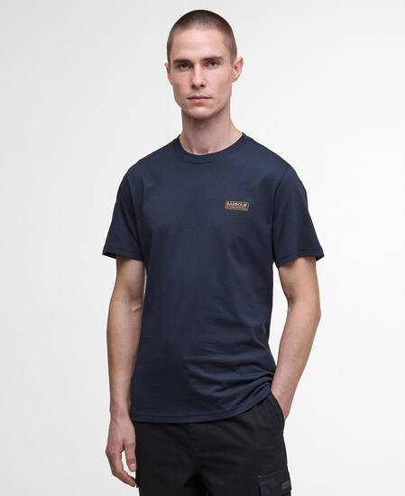 T-shirt con logo piccolo Dark Navy