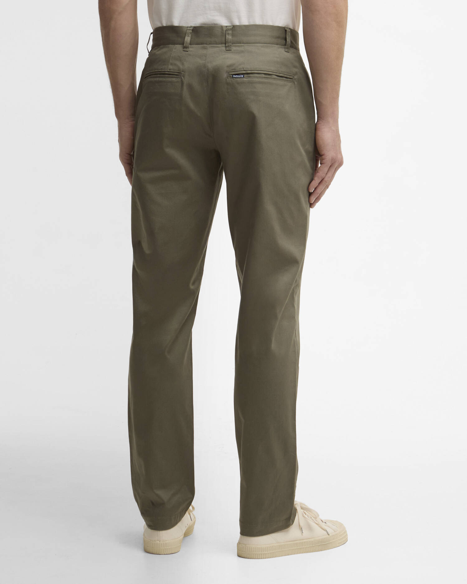 Lightweight Stretch Tailored Chinos Smokey Olive image number 2