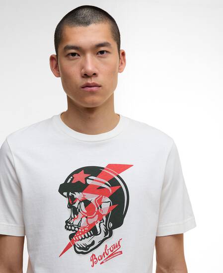 T-shirt con stampa Flash Whisper White
