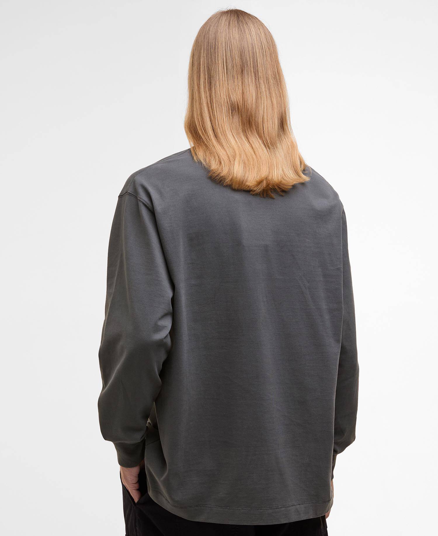 Barbour x Kaptain Sunshine Long-Sleeved T-Shirt Iron image number 2