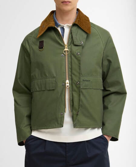 Spey Slim Waxed Jacket Light Moss