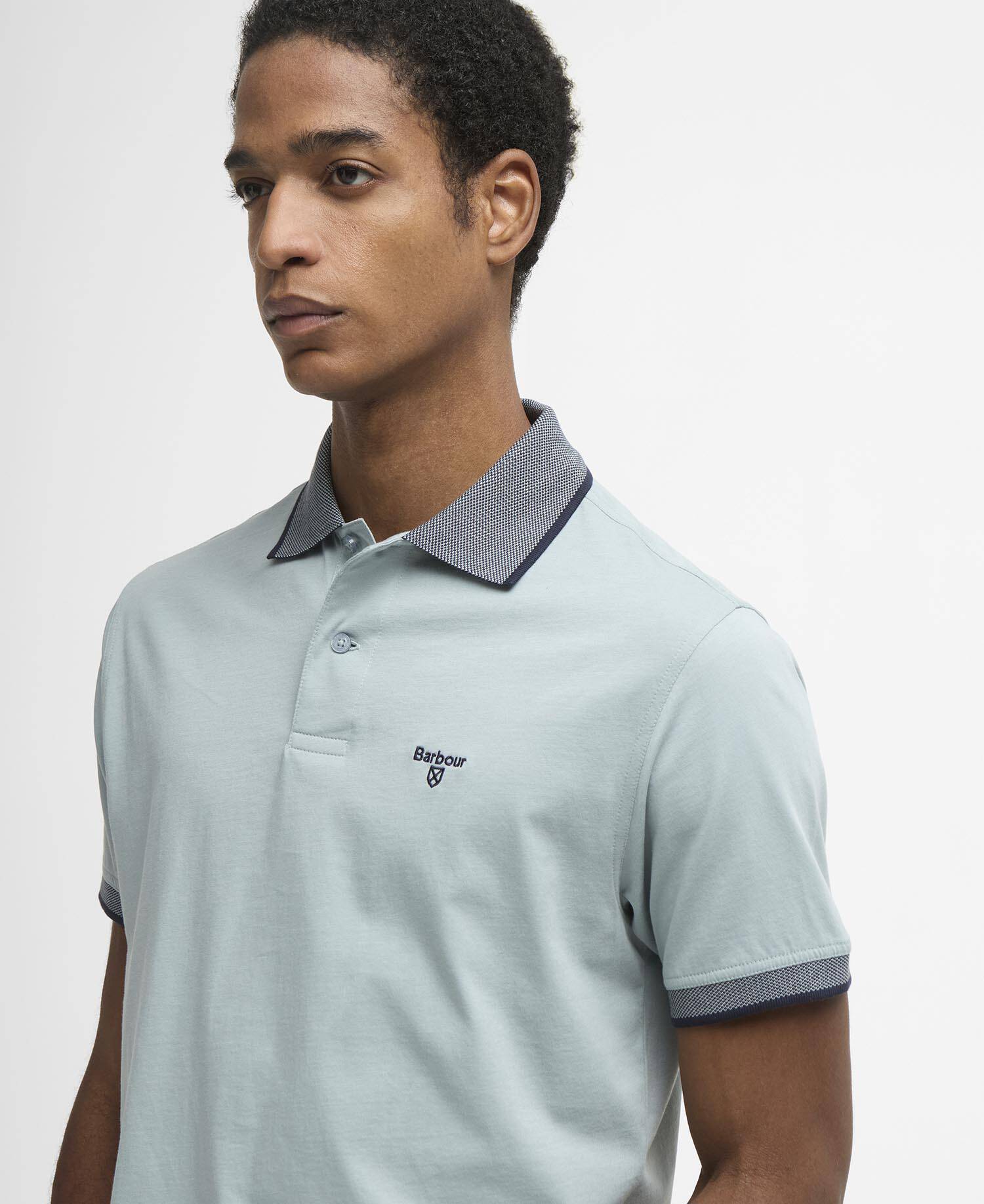 Cornsay Short-Sleeved Polo Shirt Slate image number 3