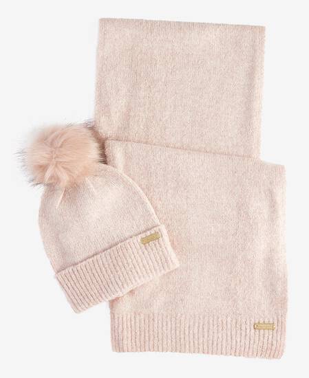 Sparkle Beanie & Scarf Gift Set Classic Pink