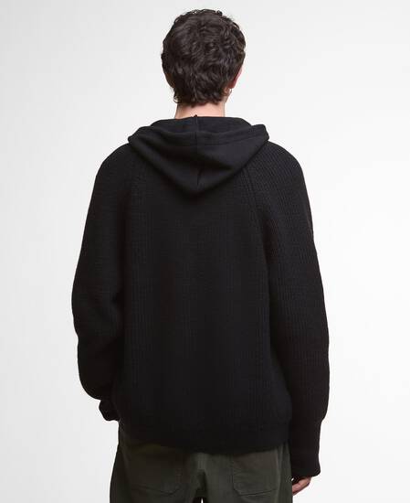 Cardigan con cappuccio lavorato a maglia Middens