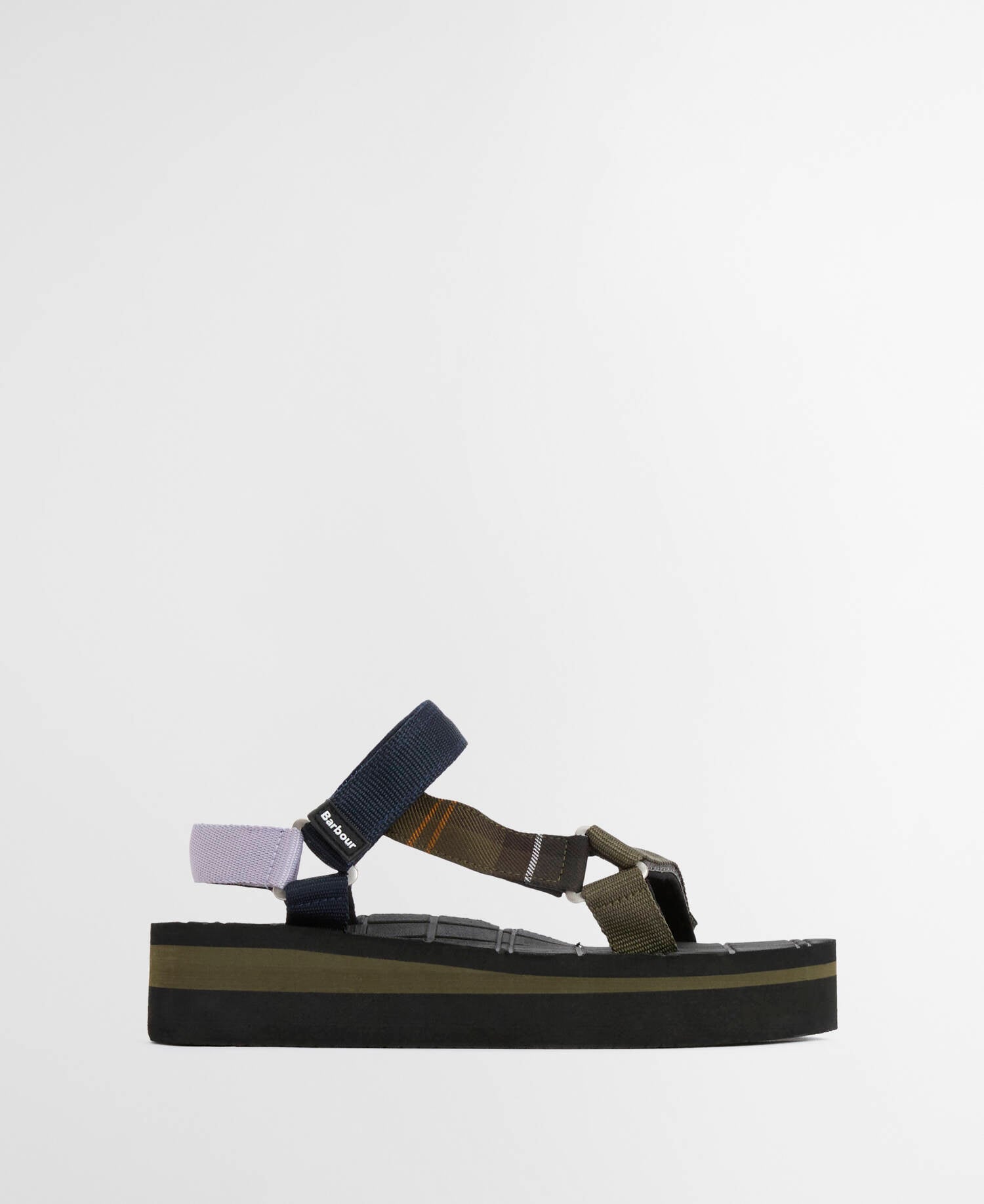Mila Sandals Olive/Navy/Classic Tartan image number 0