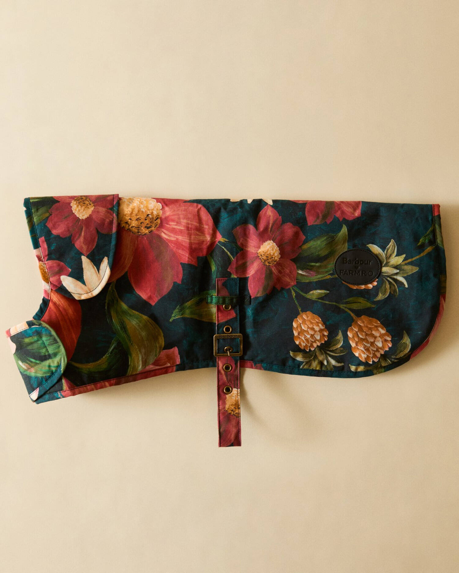 Barbour FARM Rio Wild Flower Dog Coat Navy Wildflower image number 0