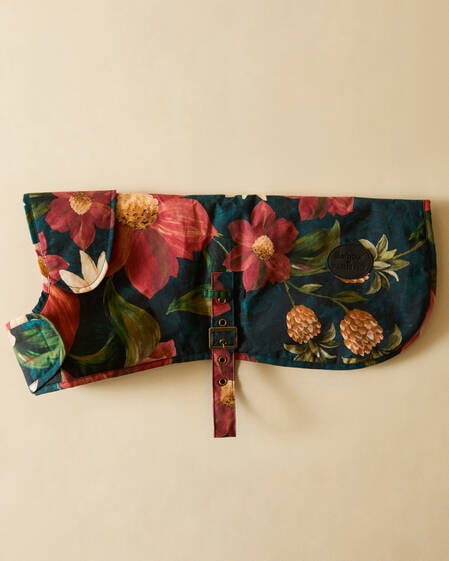 Barbour FARM Rio Wild Flower Dog Coat Navy Wildflower