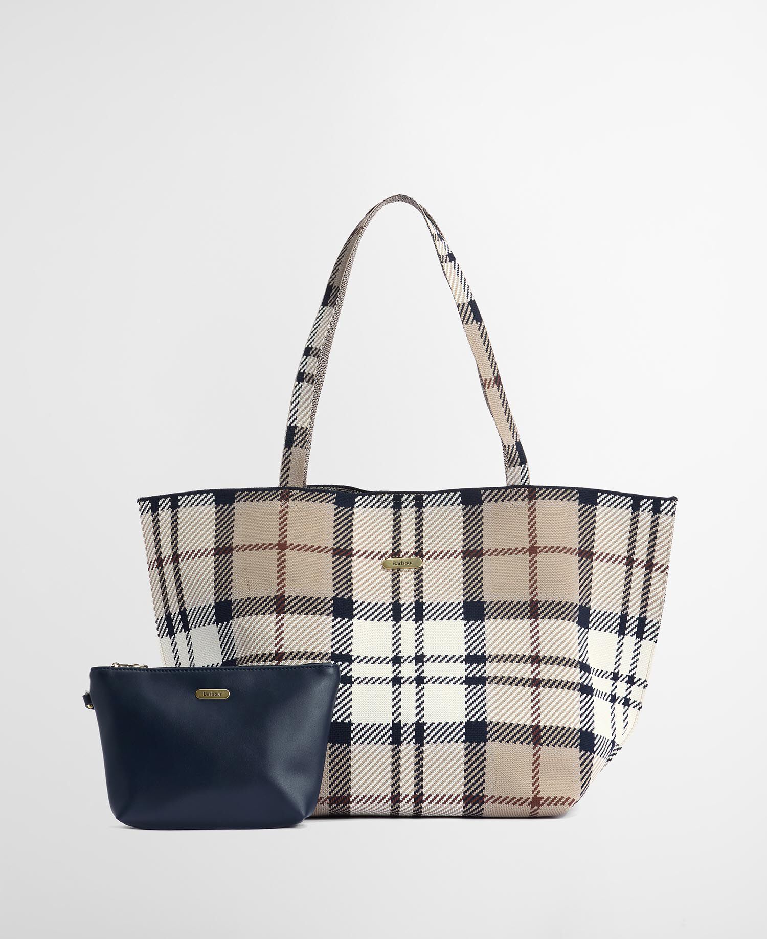 Layla Tartan Large Tote Bag Rosewood Tartan