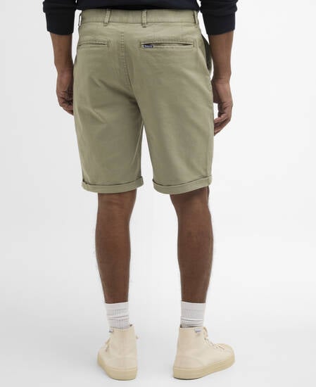 Shorts chino in twill lavato Laurel Green