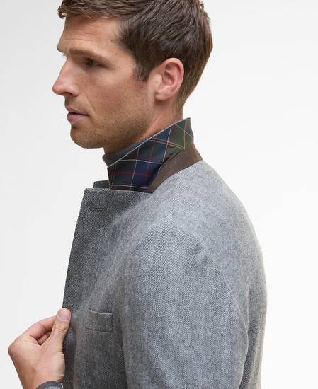 Sutherland Herringbone Blazer Grey Sutherland Herringbone Blazer Grey