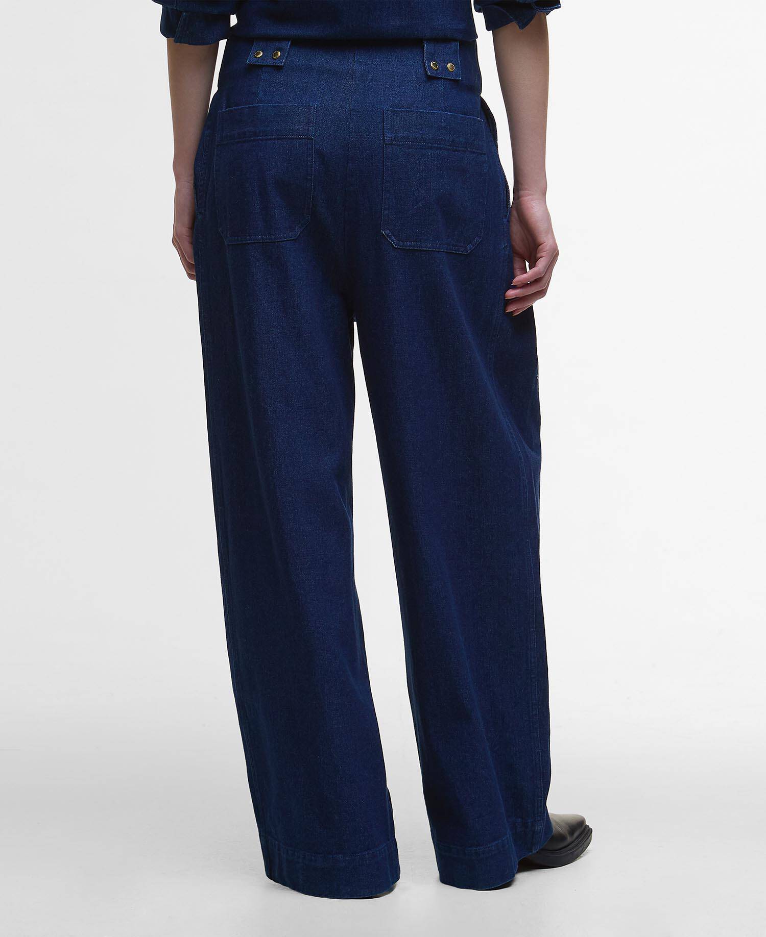 Arla Denim Wide-Leg Trousers image number 2