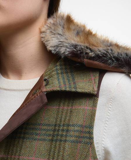 Gilet in lana Rosemary Arabesque/Brown
