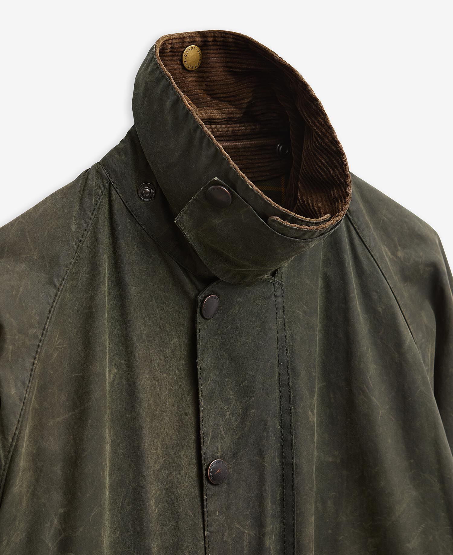 Barbour Re-Loved Beaufort Waxed Jacket - Size 36 Sage