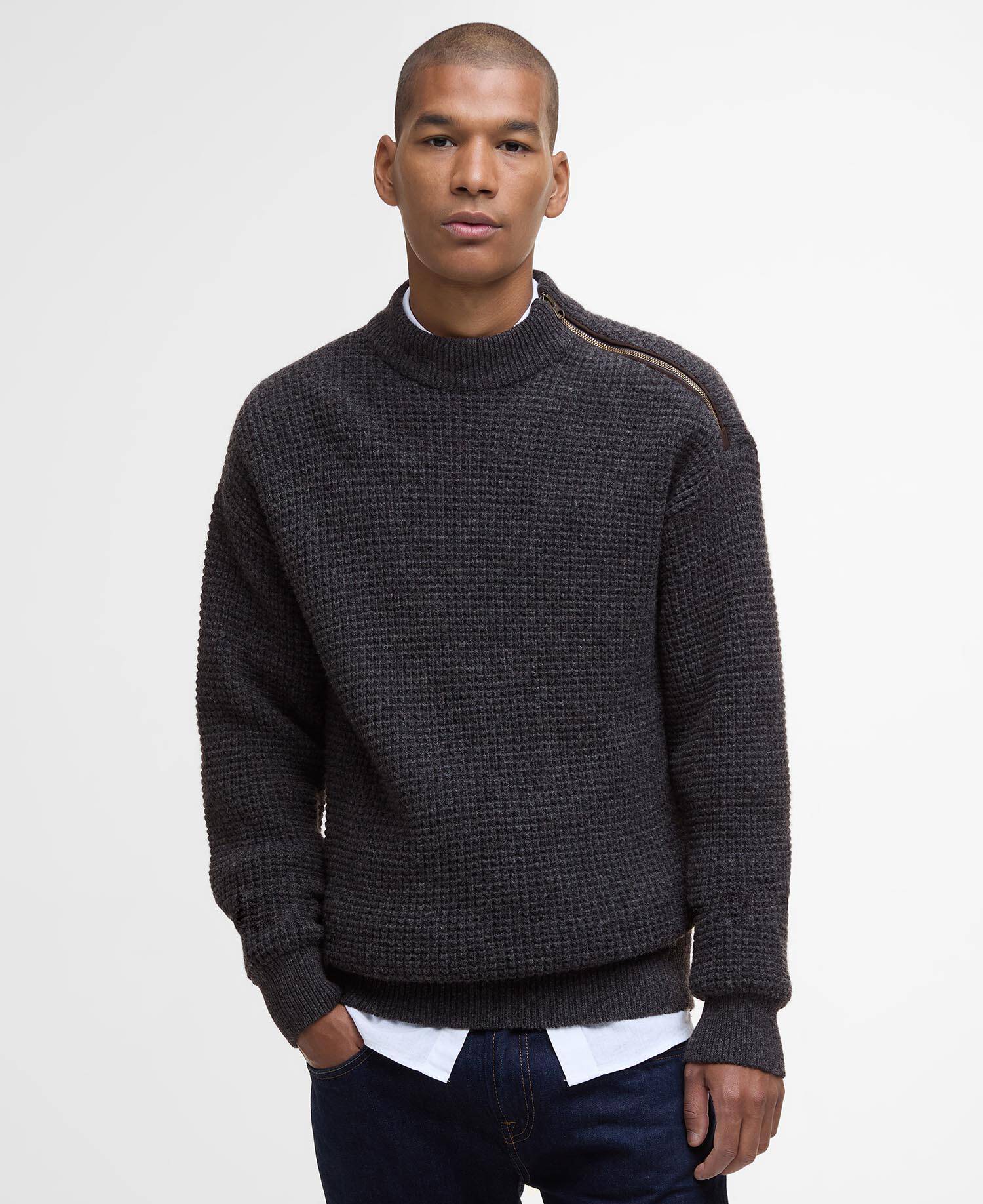 Gearstone Textured Knit Charcoal Marl image number 0