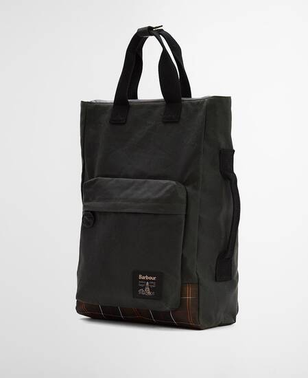 Zaino Field in tessuto cerato Sage/Classic