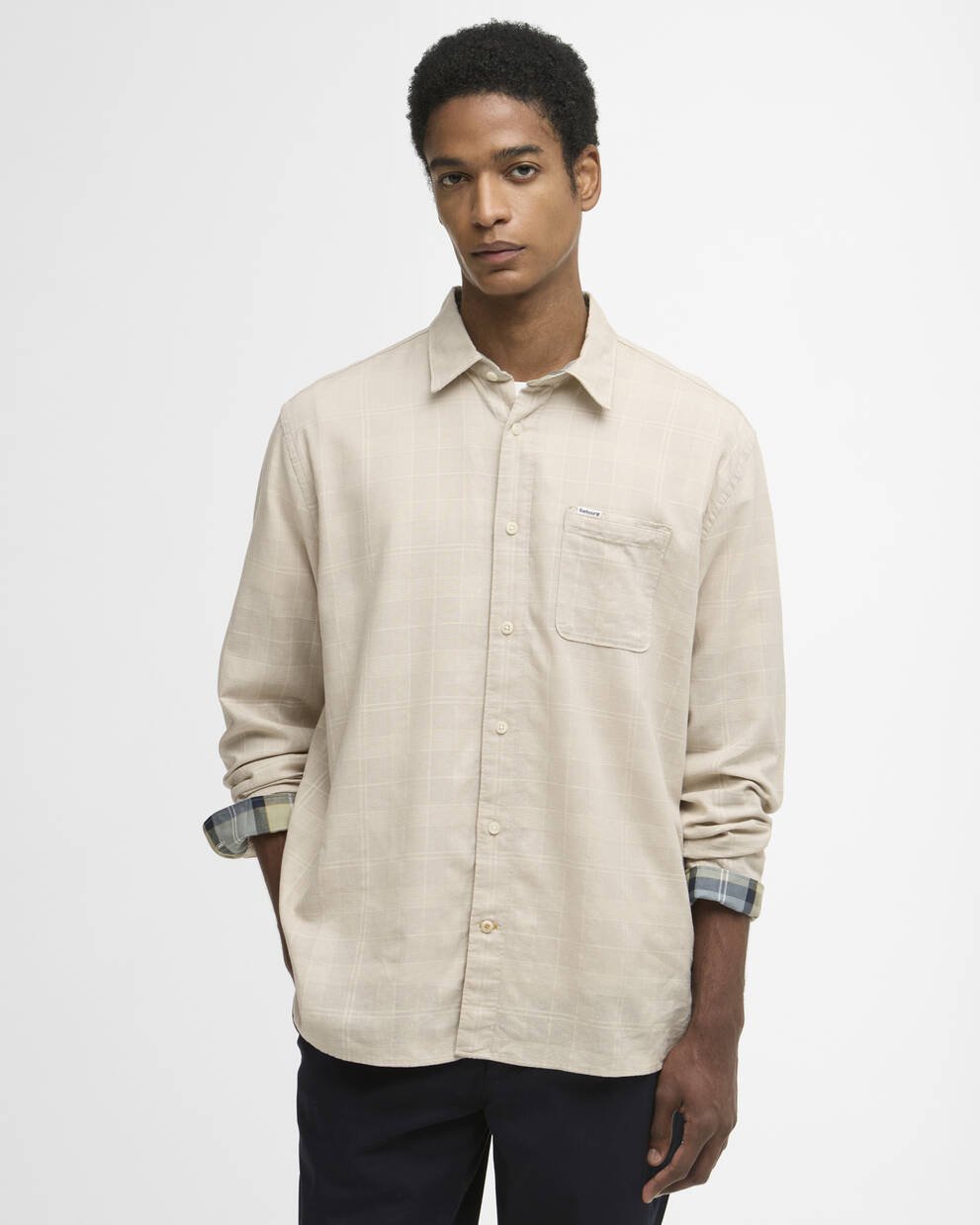 Kingswell Tartan Long-Sleeved Relaxed Shirt