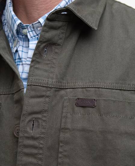 Lingfield Canvas Overshirt Fern