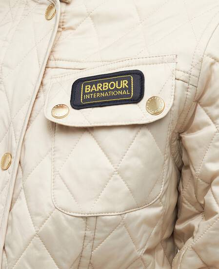 International Quilted Jacket Taupe-Pearl