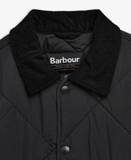 Modified Short Liddesdale Quilted Jacket Black