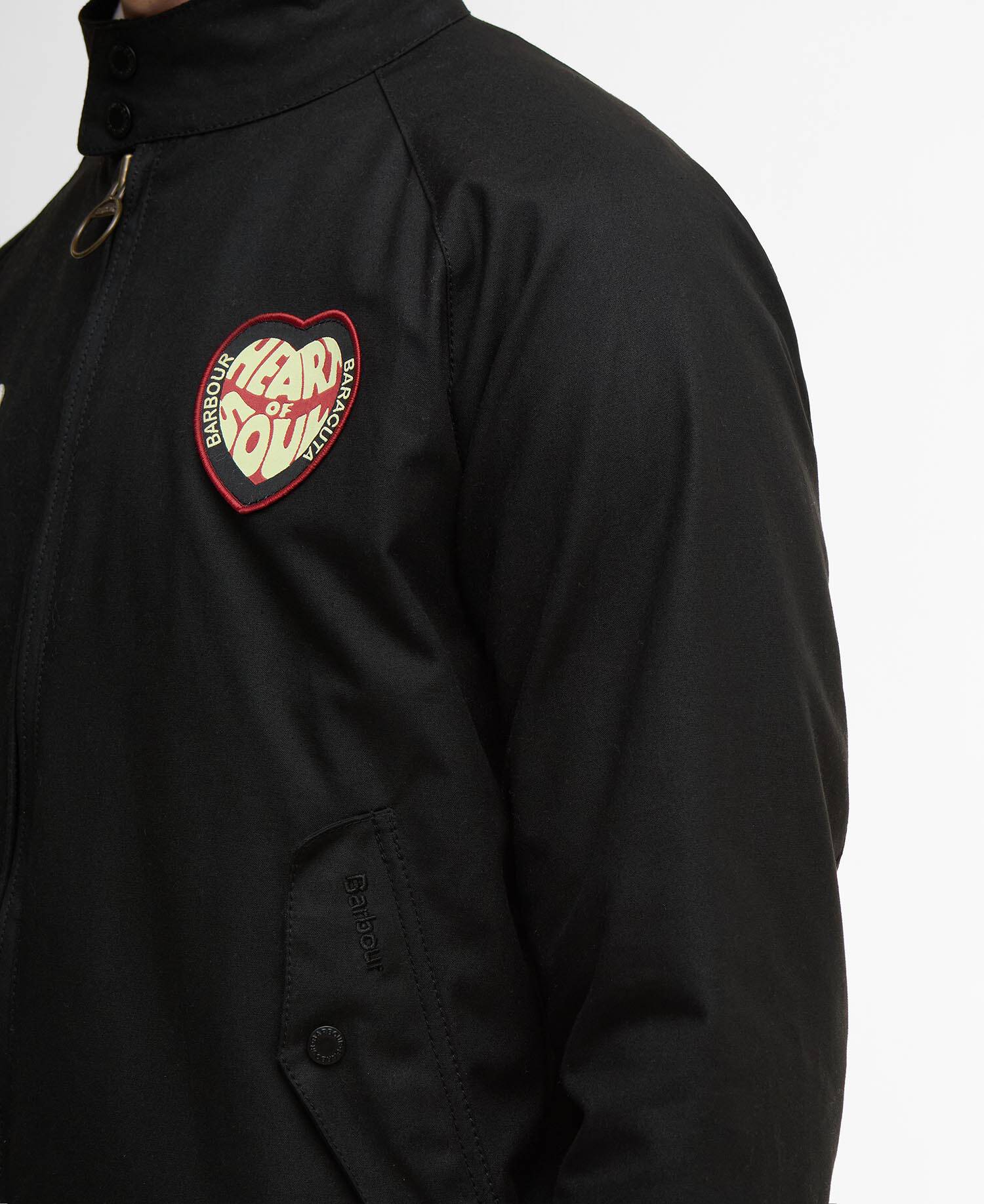 Barbour x Baracuta Badged Porton Wax Jacket Black image number 5