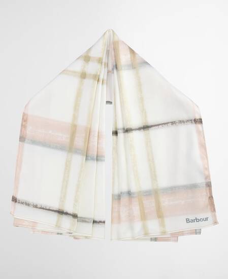Tuch Gianna Tartan Silver Peony Check